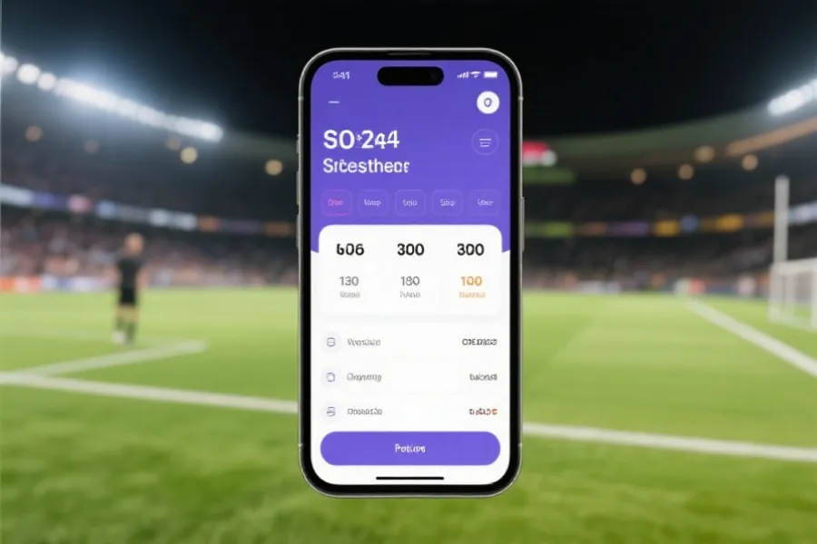 APP比分界面示意